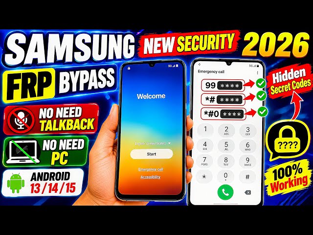 🔥 NEW Security 2026 || All Samsung FRP Bypass | Android 13/14/15 | No TalkBack • No PC
