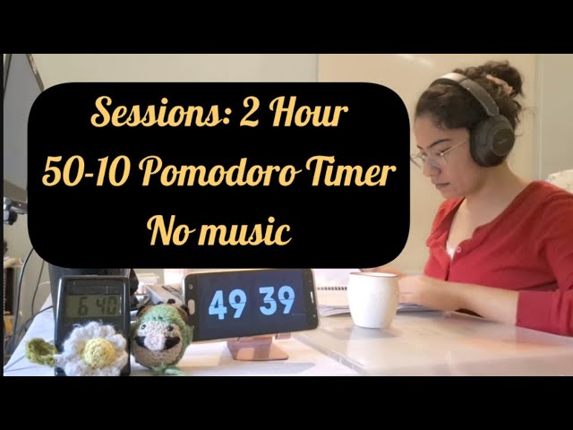 Study With Me. 2-hour. No music 🦌