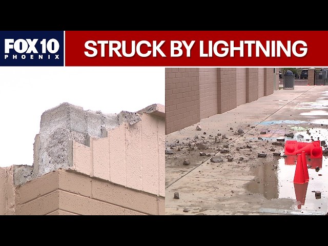 Buckeye school damaged by lightning strike