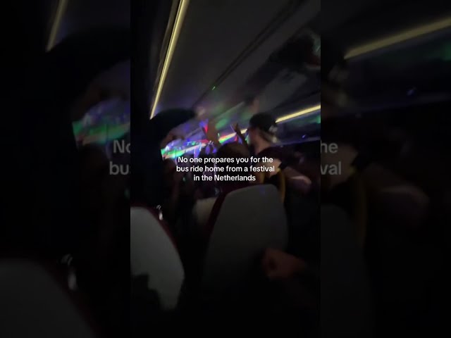 the BUS RIDE home from the FESTIVAL​😂​​​​​#hardtechno #techno #technoremix #ravememes #netherlands