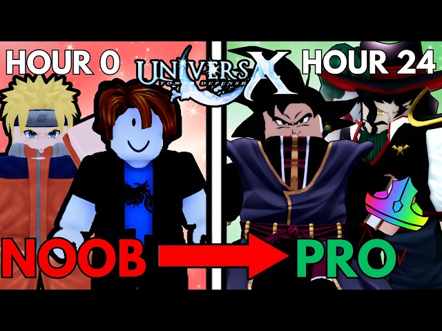 Going Noob To Pro In 24 Hours In Universal Tower Defense X & Obtaining The META Universal Goku Black
