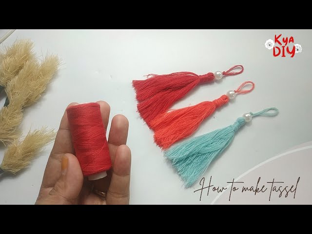 DIY/How to Make Tassel | Diy Tassels | Cara Membuat Tassel dari Benang Jahit