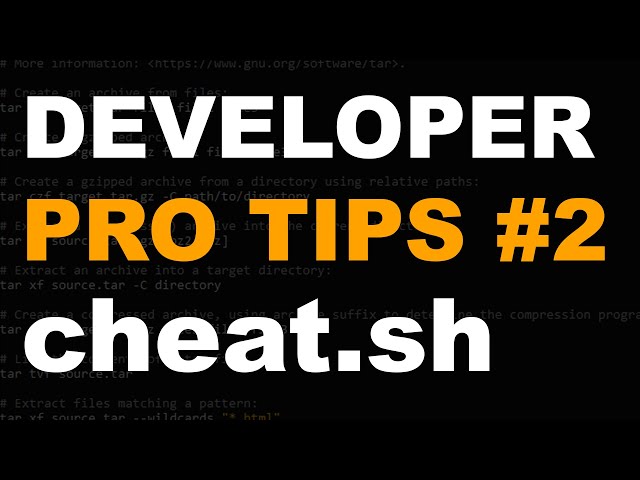 Search Cheat Sheets Directly from Terminal with cheat.sh - Developer Tips and Tricks