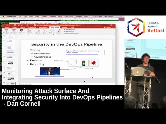 AppSec EU 2017 Monitoring Attack Surface And Integrating Security Into DevOps Pipelines