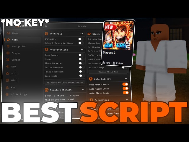 [🔥BEST] Slayers 2 Script – *NO KEY* Instant Kill, Auto Yeti, Kill Aura, Auto Quest & More!