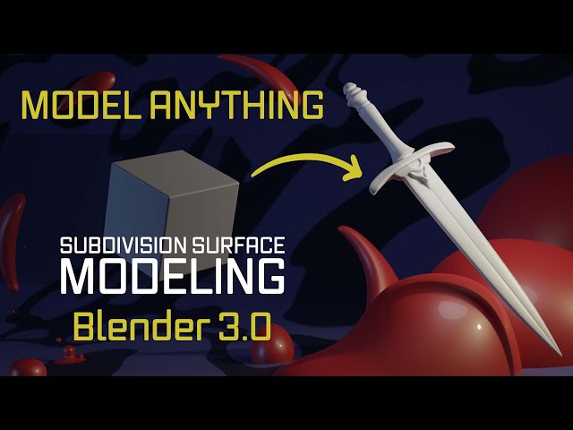 Model Anything Using Subdivision Surface In 5 Minutes (Blender 3.0 Tutorial)