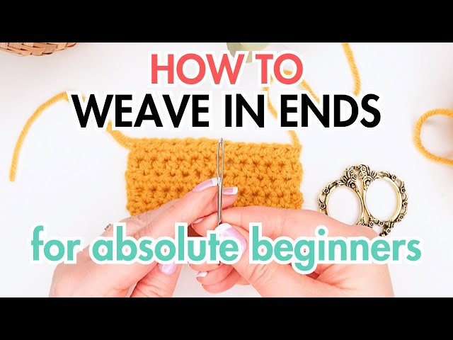 How to weave in your ends | Crochet Tutorial for absolute beginners