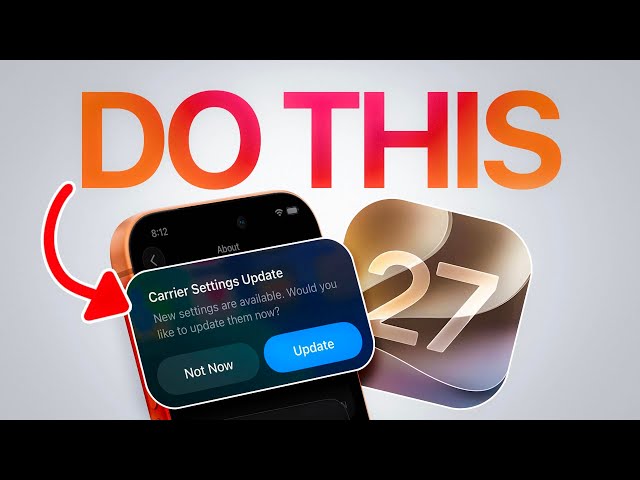 iOS 27 - Do This IMMEDIATELY After You Update! 