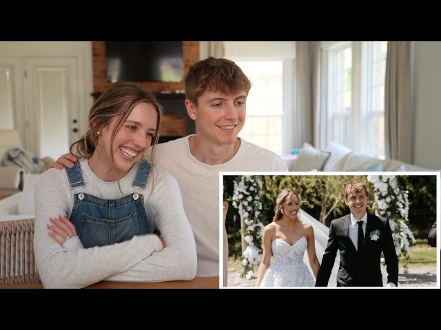 REACTING TO OUR WEDDING VIDEO 3 YEARS LATER