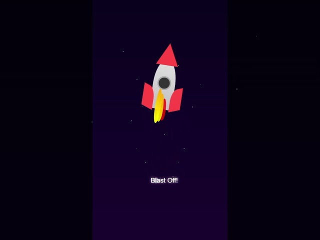 Pure CSS Rocket Launch