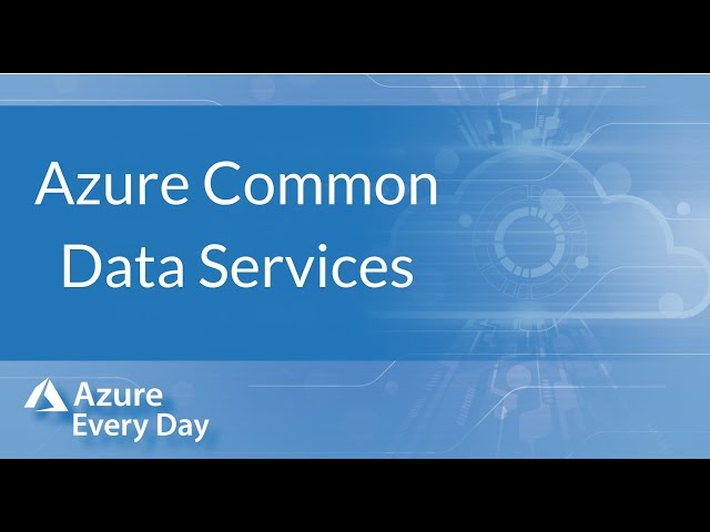 Azure Common Data Services