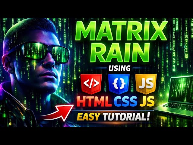This MATRIX Code Effect Looks INSANE 🤯 | HTML CSS JS