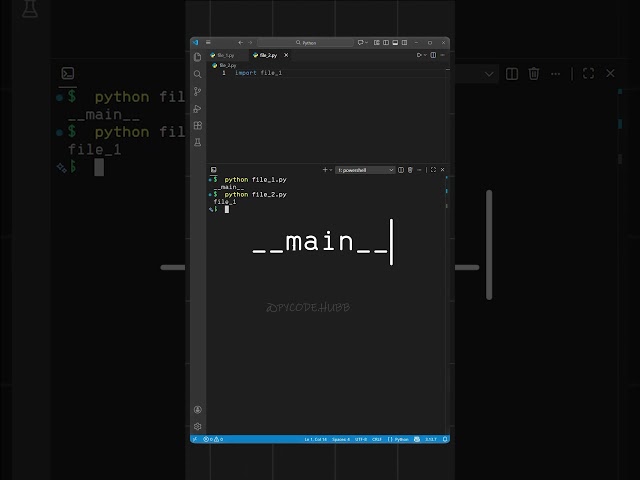 Python if __name__ == '__main__': #python3 #pythonexplained