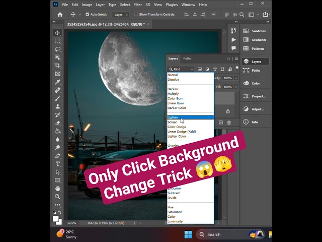 Excel Any Background Change One Click In Photoshop | #photoshop #backgroundchange #photoediting