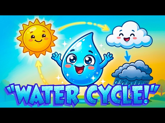 The Water Cycle Explained for Kids 💧 | How Rain Forms | Fun Science Story