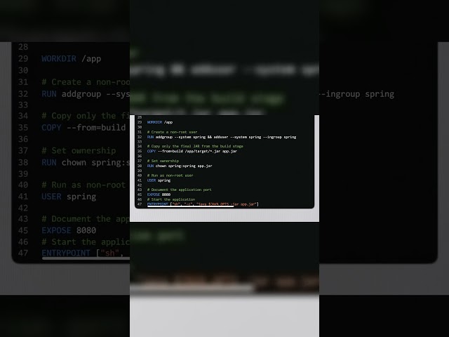 Dockerize a Spring Boot App the Right Way #4