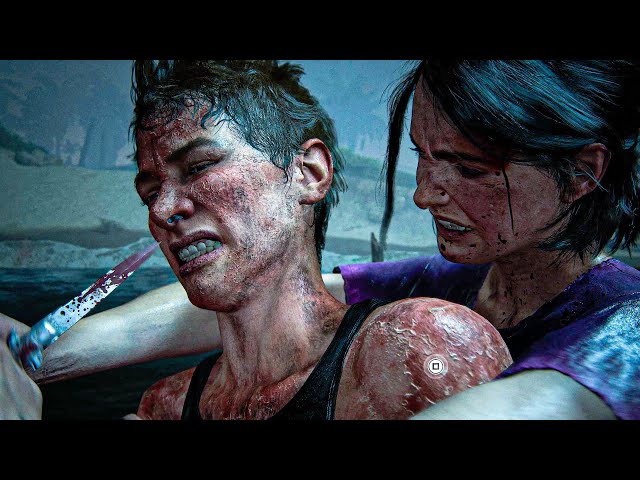 Ellie VS Abby Final Fight Scene - The Last of Us 2 4K