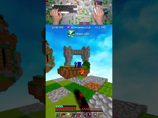 THAT ACTUALLY MADE HIM QUIT ?!? #shorts #viral #gaming #minecraft #minemenclub #pvp #fireballfight