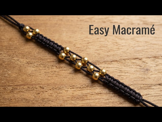 Make a Bead Macramé Bracelet.Stress Relief After Work
