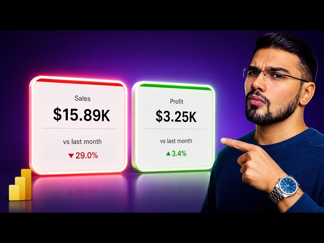 How to Create a KPI Card Visual in Power BI (New Card Visual 2026)
