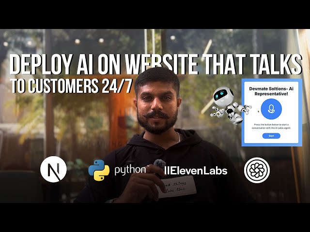 🎯 How to Build a 24/7 Website AI Agent 🎙️ (Next.js + Python + OpenAI + Eleven Labs) 🔥