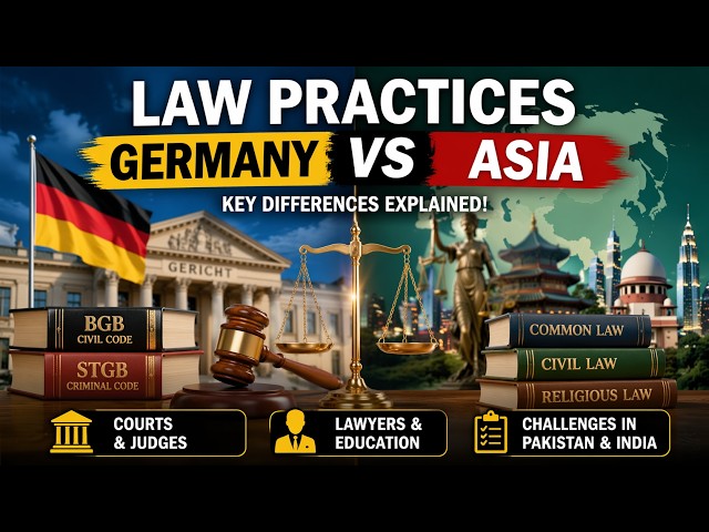 Law in Germany vs Asia ⚖️ | Key Differences Explained (Courts, Lawyers & Systems)