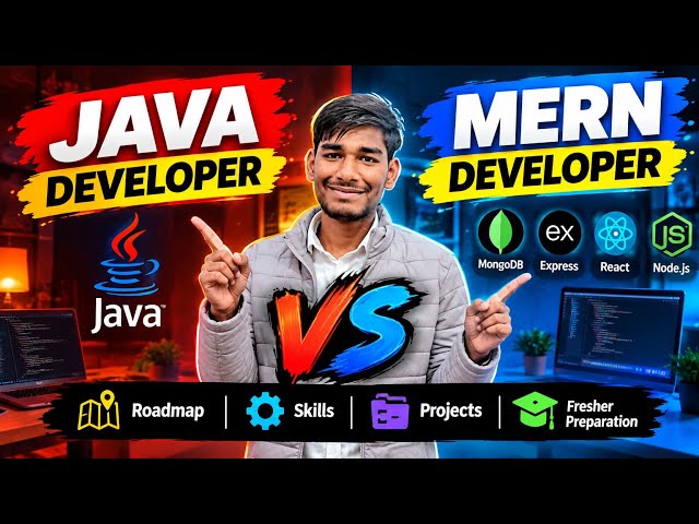 Java vs MERN Developer 2026 🔥 | Fresher Ke Liye Kya Seekhein? | Complete Roadmap#video 