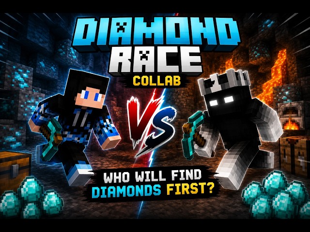 My Friend and I Raced to Find Diamonds in Minecraft!” 💎