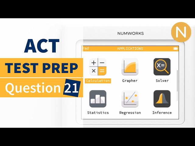 NumWorks ACT Prep: Question 21