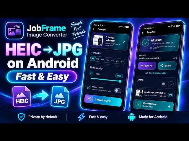 How to Convert HEIC to JPG on Android – Extended Version | JobFrame