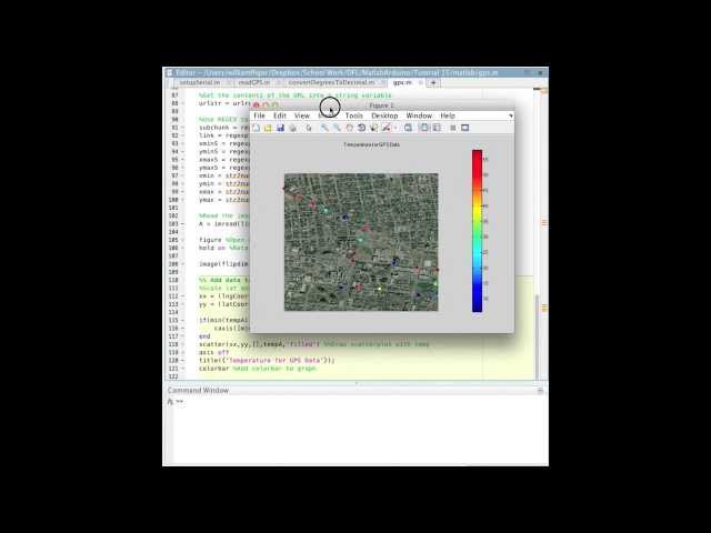 MATLAB Arduino Tutorial 15 - Visualizing Geotagged (GPS) Temperature Data