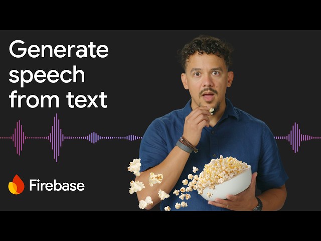 Build apps that talk with Firebase AI Logic text-to-speech