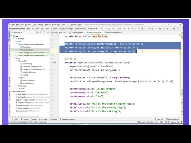 Recycler View in Android Studio | Section-05 | Part-04