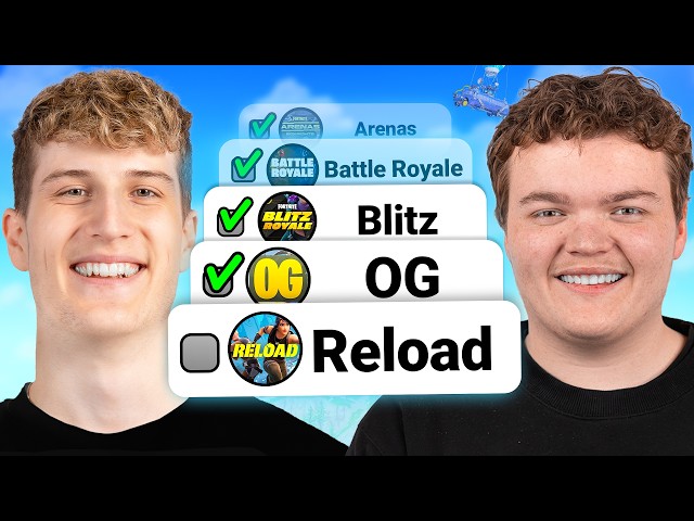 Winning EVERY Mode in Fortnite in a Row (ft. Winter)