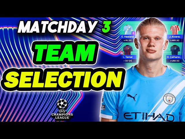 WILDCARD ACTIVE! | UCL FANTASY MATCHDAY 3 TEAM SELECTION | Champions League Fantasy Tips 2025/26