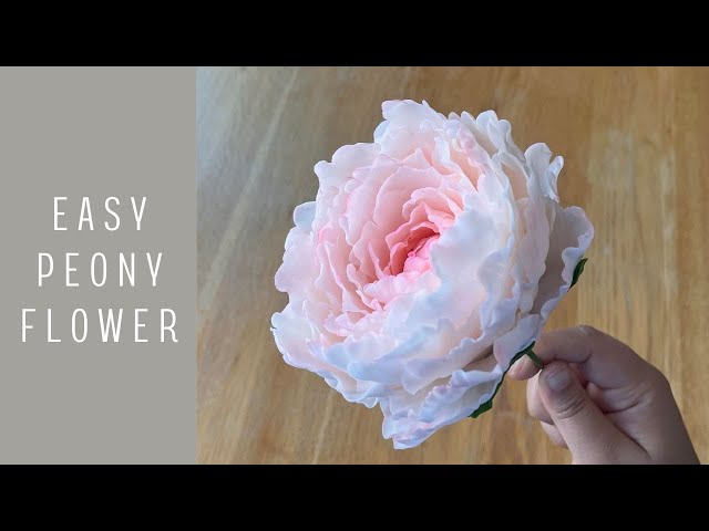 How to make Gumpaste Peony Tutorial | Easy Peony Flower | No Styrofoam ball needed | Sugar Flower