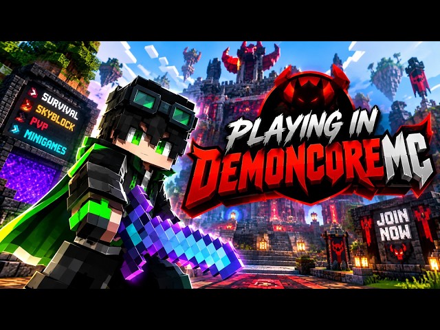 🔴 LIVE: Minecraft on DemonCore MC! 🔥 | DAY 110 | Road to 10K 🚀