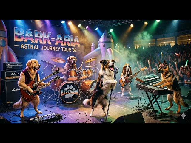 80's Dog All Girl Energy Beings Rock music 🎶 