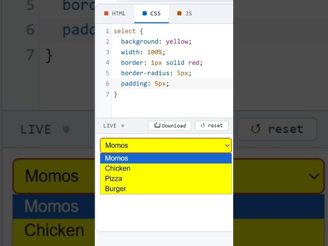 HTML Dropdown Menu Resturant #coding #htmltutorial #csstutorial