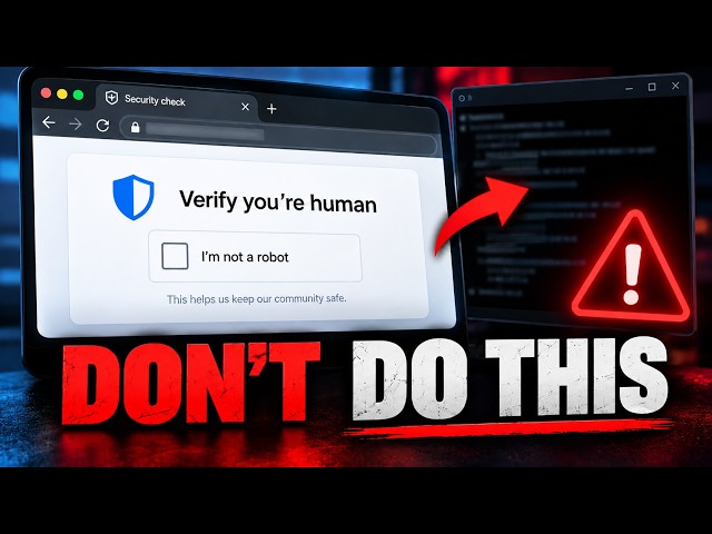 The Dangerous 'Verify You're Human' Scam Hiding In Your Browser