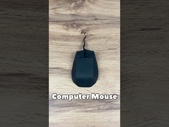 EASY ORIGAMI COMPUTER MOUSE STEP BY STEP | DIY COMPUTER MOUSE FROM ORIGAMI PAPER EASY FOLDING