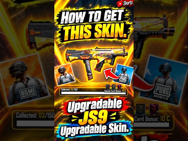 Bgmi Me JS9 Skim Kaise Le🤩 How To Collect JS9 Skin In Bgmi 4.6 Update /JS9 Upgrade COLLECTED 150/150