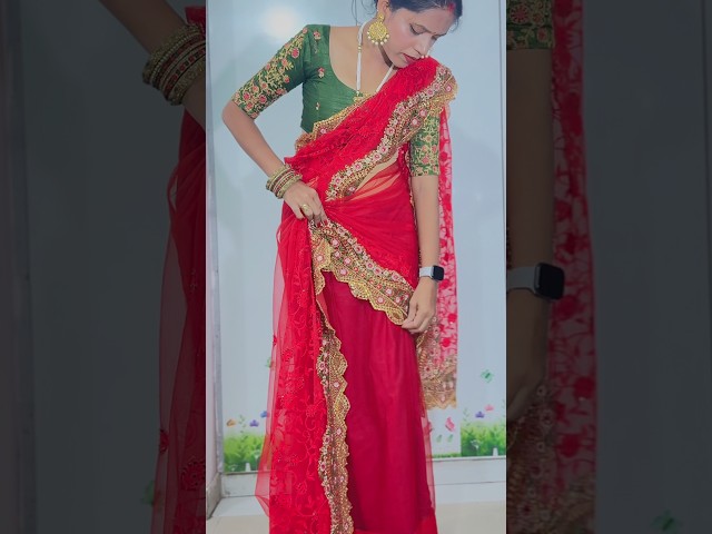 Bollywood style Saree draping #saree #sareedraping #fashion