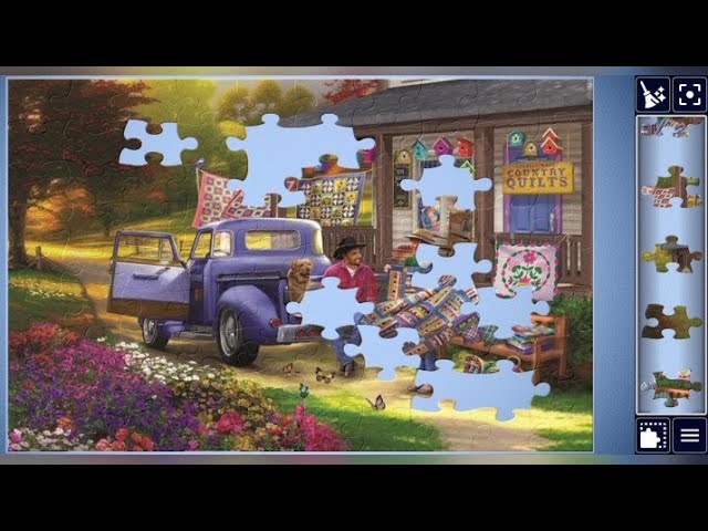 Country Quilt Shop Scene 🧶🛻✨🧩//@jigsawpuzzle45 