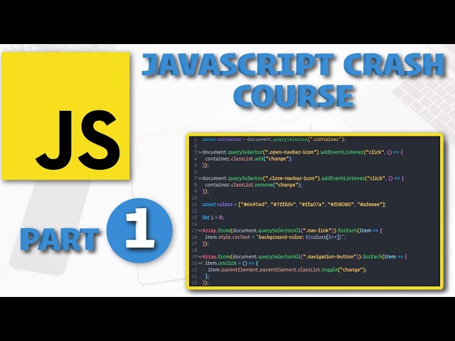 JavaScript Crash Course - PART 1