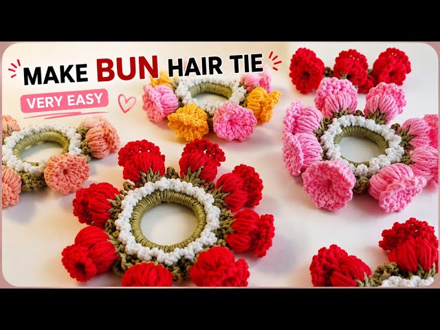 Very easy bun stick//beginers friendly//step by step 