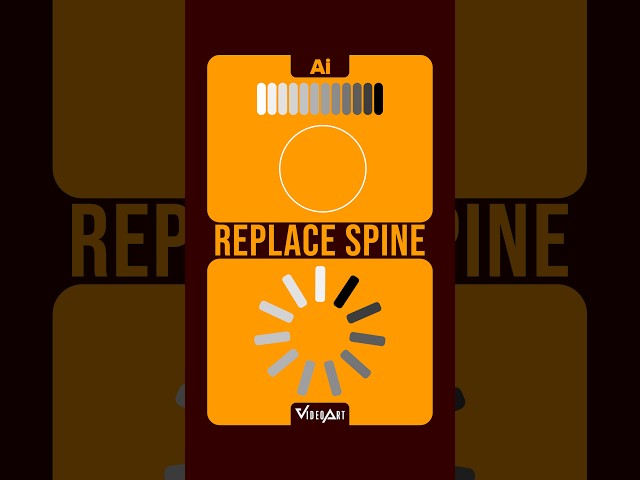 Replace Spine in Illustrator I Create a Loading Spinner #094