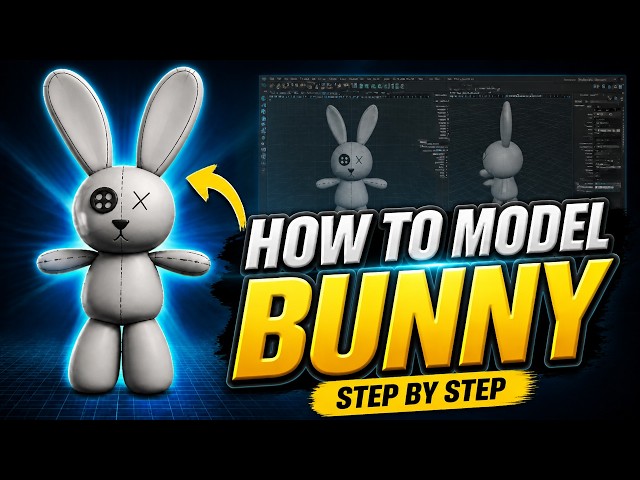 Maya Tutorial : Create a One-Eyed Bunny Character