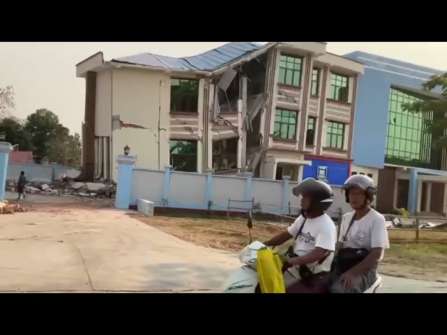 Aftermath In Naypyidaw and Surface Rupture, Myanmar
