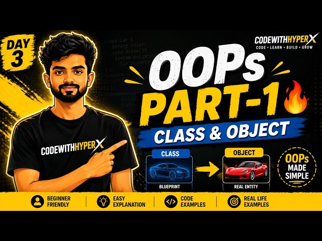 OOP Concepts in Java Part 1 | Beginner Tutorial